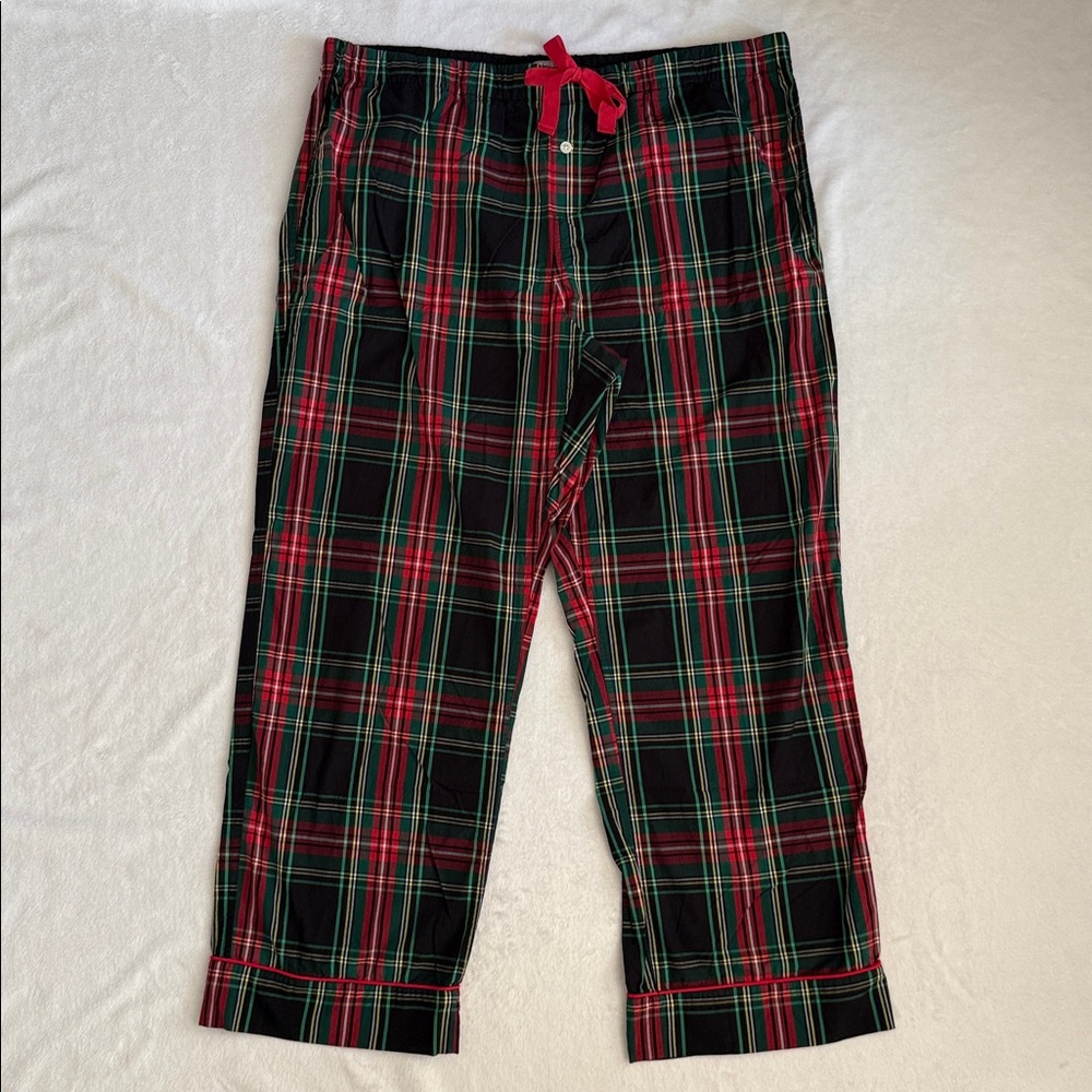 {NWOT} J. Crew | Cotton Poplin Pajama Set Black Stewart Tartan Plaid BM280 (XXL) - Picture 10 of 16